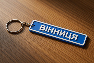 Брелок Синій - Білий